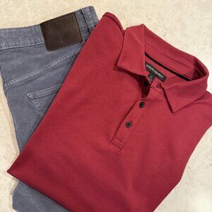 Men's Daniel Cremieux Corduroy Pants/Banana Republic Polo Bundle